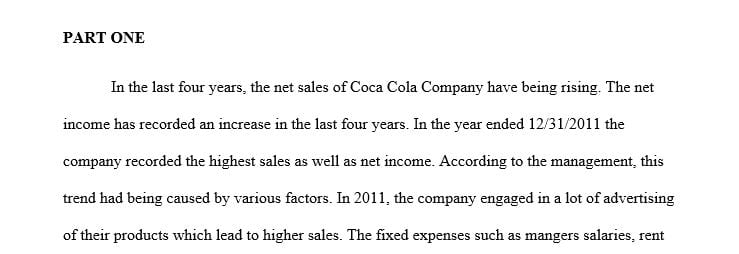 Pick one of the companies on the Dow Jones Industrial Average (DJIA) and call up their financial information on Google