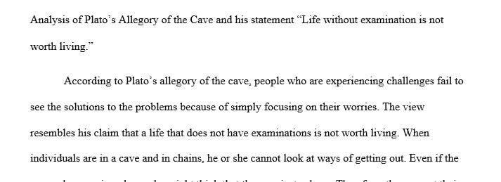 Plato’s Republic---The Allegory of the Cave
