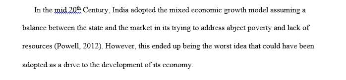 Prepare a 1-2 page paper that discusses the impact of India's economy on the United States