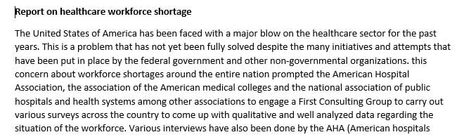 Read the healthcare workforce shortage and its implications on America's hospitals