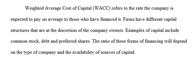 Students should understand corporate risk and be able to use the financial models