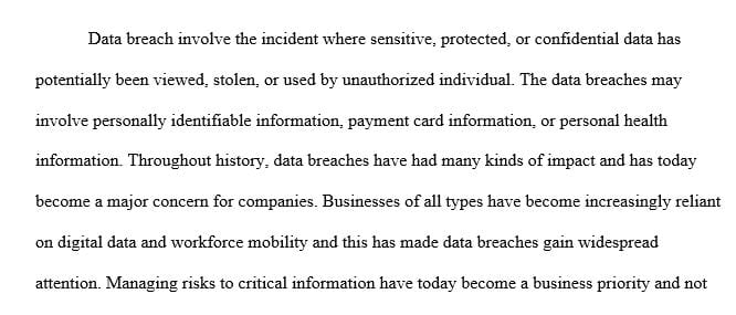 Summarize at least five major trends identified over the last three years.
