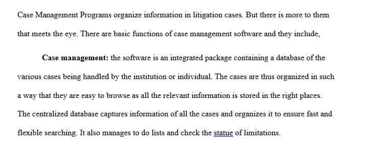 Talk about the basic functions of office management software used in law offices for timekeeping