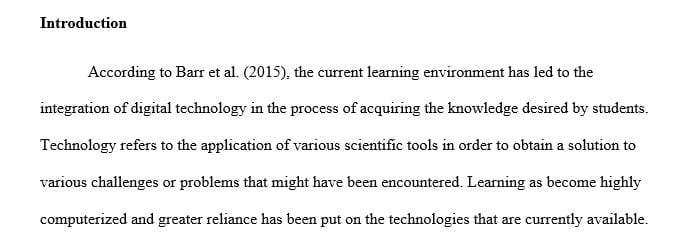 The Impact of Technology On The Cognitive Ability of College Students