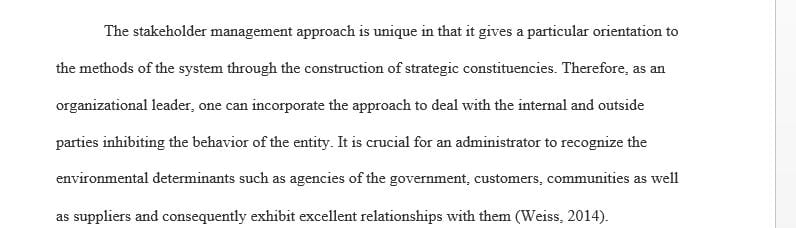 The following case study interprets the importance of good decision making and balancing the interests of stakeholders