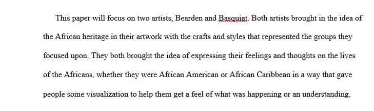 Twentieth Century African-American Artists; Postmodern Architecture