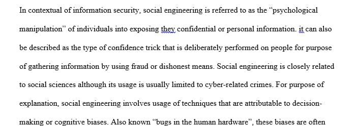 Understanding of the concept of Protecting Personal Information (PPI) and other ethical issues