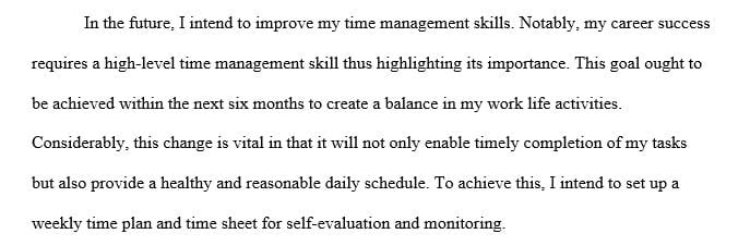 What are three (3) personal or career goals that you would like to accomplish