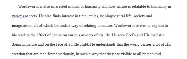 What examples of personification are evident in Wordsworth's poem