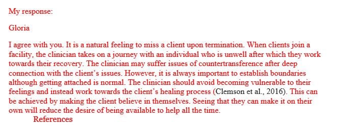 What feelings do you have about discharging a client
