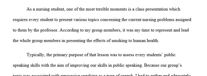 What have been your experiences with public speaking