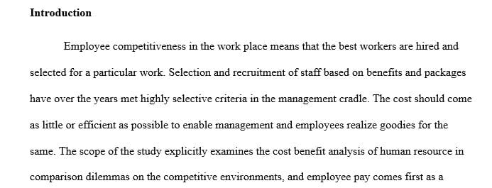 What impact do benefit offerings have on marketplace competitiveness 