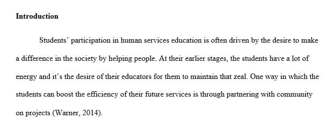 What is the role of community collaboration as it pertains to Human Services program effectiveness