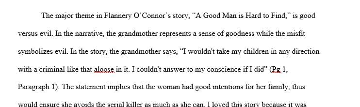What is the theme or moral of what you read and why do you feel this way