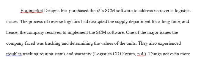 What problems did the company need to address with i2’s software