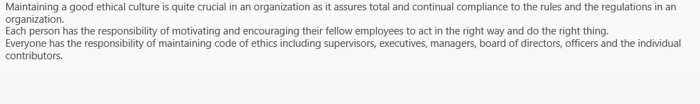 Why is a code of ethics an important part of every business from an employer standpoint