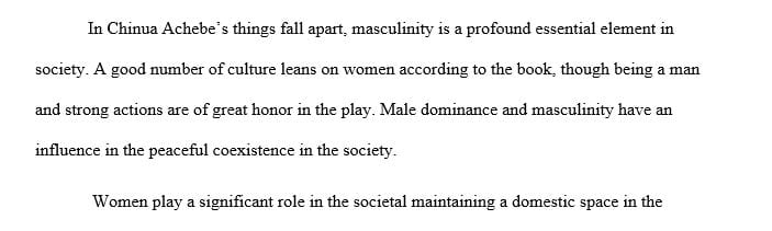 Women are foundational to maintaining the domestic space which is fundamental to a society's survival