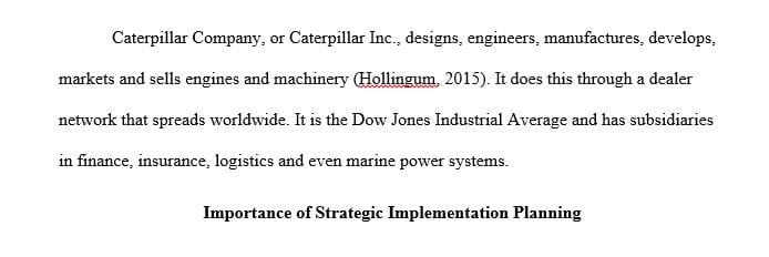 Write a 1400 word minimum strategic implementation plan