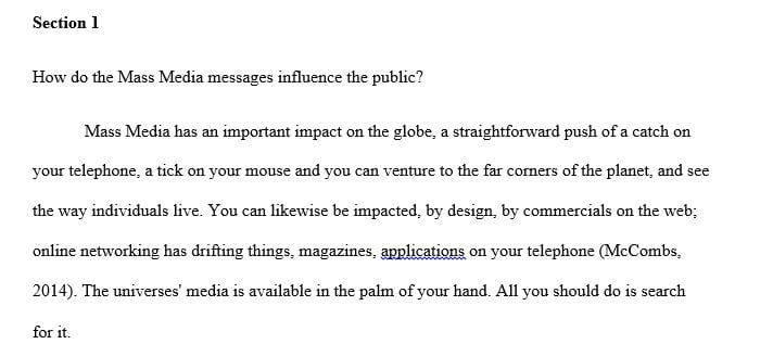 Write a research question within an area of communication research