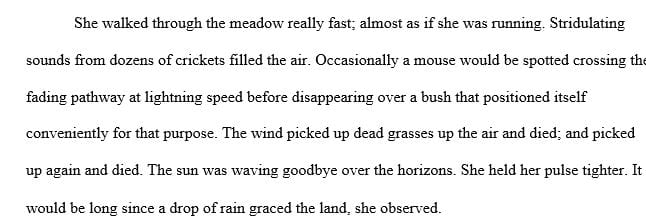 Write a short story that tells about a fictional event in which a central conflict is - or is not - resolved.