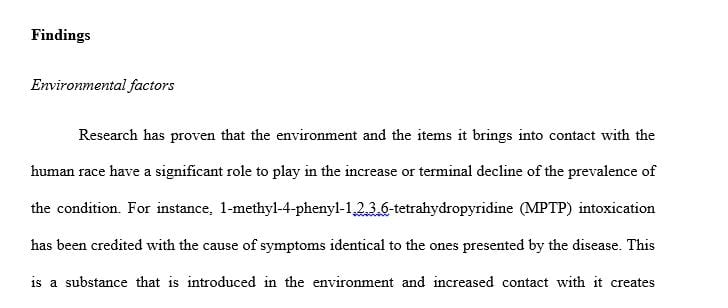 Your Epidemiology research report seeks to identify one of the diseases that are currently on the rise 