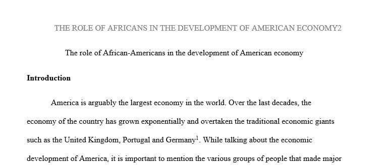 African Diaspora: The American Second War of Independence
