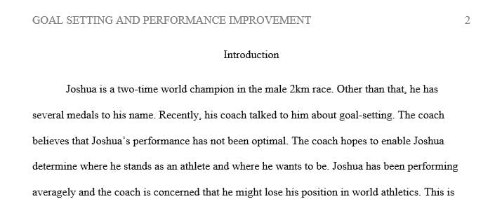 Apply that concept to a sport of their choice to assist an imaginary athlete improve their performance