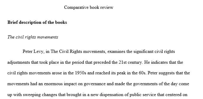 Compare at least five(5) issues discussed in both the book under review and the textbook