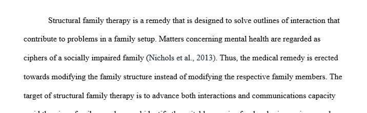 Compare structural family therapy to strategic family therapy