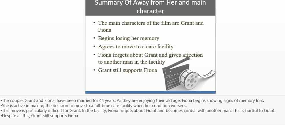 Creating a PowerPoint presentation based on the application of the functional health assessment of a movie character