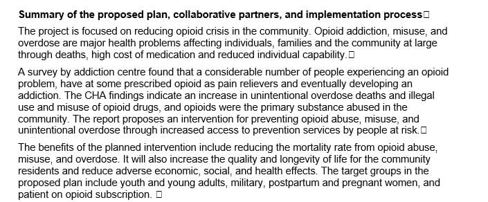 Designing and planning the implementation for the intervention to improve the health problem