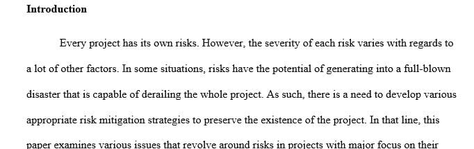 Determine what may be the best risk response for some given situations.