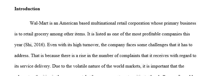 Develop and design from the below knowledge areas a HR Strategy for a troubled company walmart