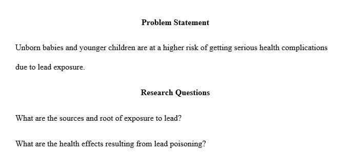 Develop the problem statement for your Premise