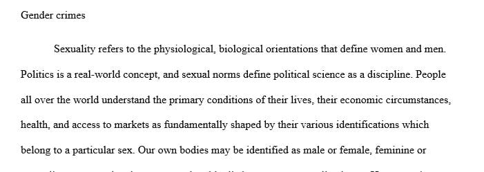 Discuss how sexual norms and sexual identities intersect with politics and the law