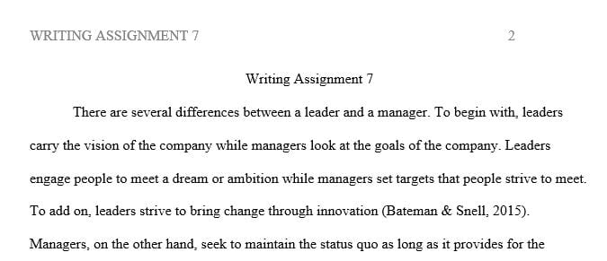 Discuss the difference between management and leadership.