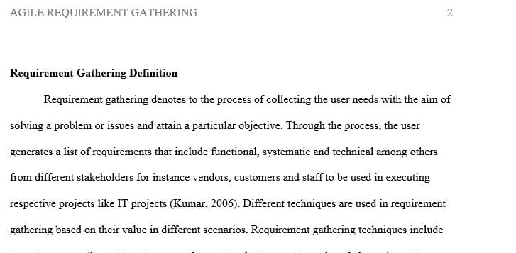Explain how the Agile techniques you have identified are different from traditional methods