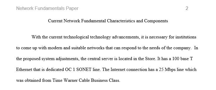 Explain the network's fundamental characteristics and components