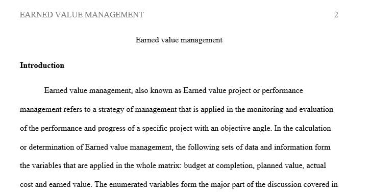Explain the use of EVM statistics for identifying potential project performance deficiencies