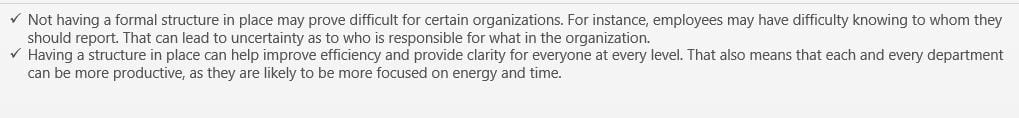 Explain why organizational structures differ