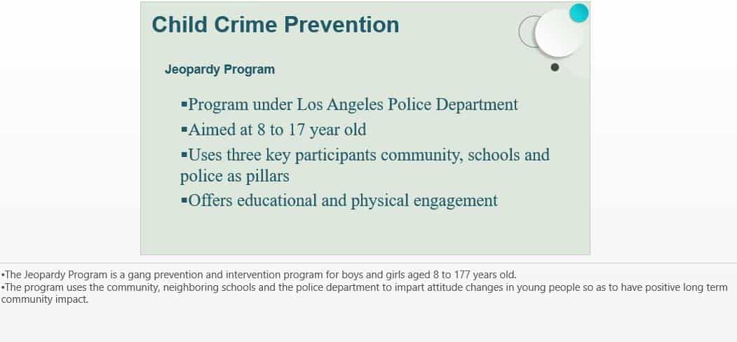 How do the programs work to reduce juvenile crime