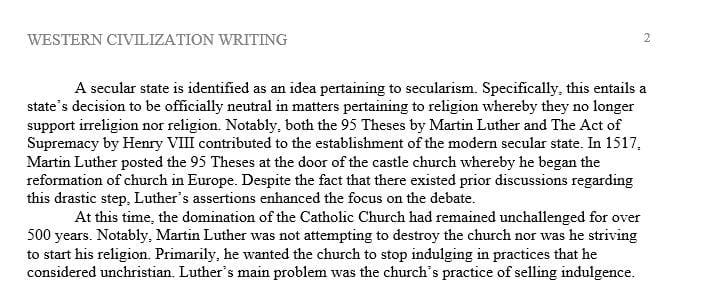 How do these two documents contribute to the establishment of the modern secular state