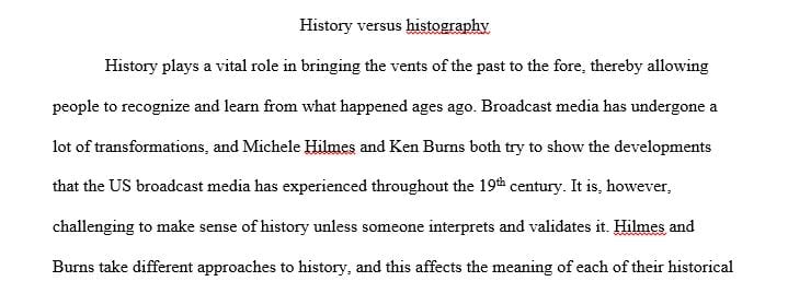 How do we distinguish between history and historiography