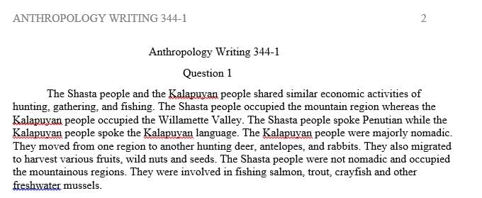 How does environment influence the development of peoples in Oregon