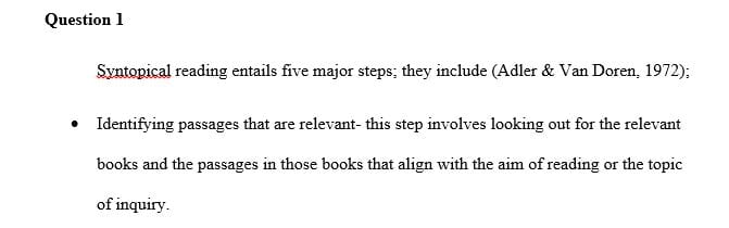 How to read a book by Adler and miscellaneous