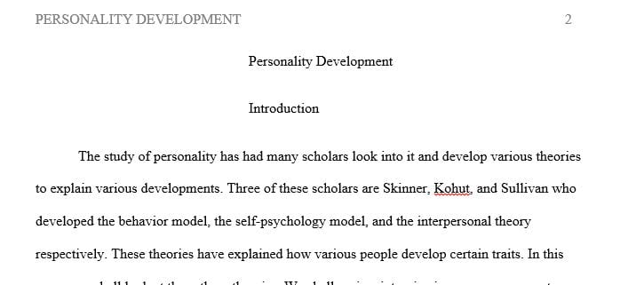Identify and synthesize the concepts and constructs of personality theory that you find to be the most accurate