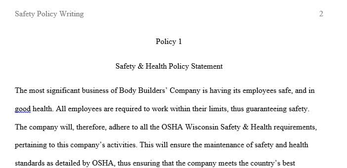 Identify the top three major safety and health issues in your firm