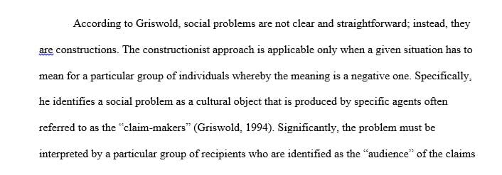 Identify two social problems that exhibit issues of collective identity in a community or society
