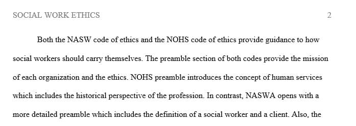 In a 1-2 page paper compare and contrast the two codes.