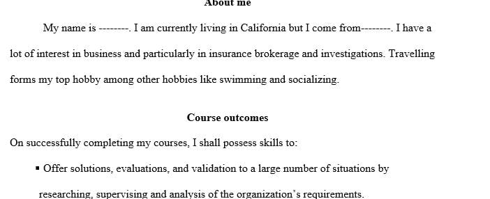 Introduce yourself and your organization as well as list the course objectives